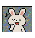 キラキラシール風ラッキーうさぎ@SFW（個別スタンプ：15）