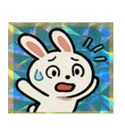キラキラシール風ラッキーうさぎ@SFW（個別スタンプ：18）