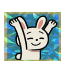 キラキラシール風ラッキーうさぎ@SFW（個別スタンプ：21）