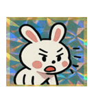 キラキラシール風ラッキーうさぎ@SFW（個別スタンプ：24）