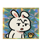 キラキラシール風ラッキーうさぎ@SFW（個別スタンプ：28）