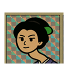 キラキラシール風グルグルろくろ首@SFW（個別スタンプ：3）