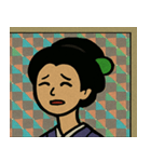 キラキラシール風グルグルろくろ首@SFW（個別スタンプ：4）