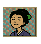 キラキラシール風グルグルろくろ首@SFW（個別スタンプ：16）