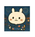 花火大会うさぎの夏まつりスタンプ（個別スタンプ：4）