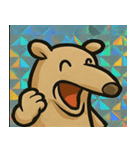 キラキラシール風ペロリんアリクイ@SFW（個別スタンプ：4）