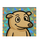 キラキラシール風ペロリんアリクイ@SFW（個別スタンプ：9）