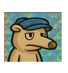 キラキラシール風ペロリんアリクイ@SFW（個別スタンプ：11）