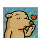 キラキラシール風ペロリんアリクイ@SFW（個別スタンプ：15）