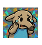 キラキラシール風ペロリんアリクイ@SFW（個別スタンプ：17）