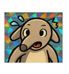 キラキラシール風ペロリんアリクイ@SFW（個別スタンプ：19）