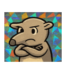 キラキラシール風ペロリんアリクイ@SFW（個別スタンプ：20）