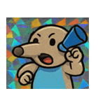 キラキラシール風ペロリんアリクイ@SFW（個別スタンプ：21）