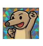 キラキラシール風ペロリんアリクイ@SFW（個別スタンプ：22）