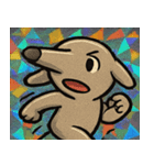 キラキラシール風ペロリんアリクイ@SFW（個別スタンプ：23）