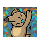 キラキラシール風ペロリんアリクイ@SFW（個別スタンプ：24）