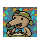 キラキラシール風ペロリんアリクイ@SFW（個別スタンプ：28）