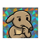 キラキラシール風ペロリんアリクイ@SFW（個別スタンプ：29）