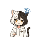 なりきりにゃんこスタンプ リニューアル（個別スタンプ：1）