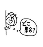 【野球好き！⑮】ゆる～いシンプルベア★（個別スタンプ：6）