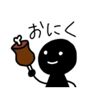 シンプルな人々 メニューを伝える（個別スタンプ：4）
