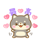 全肯定♡ 豆柴日和（個別スタンプ：8）