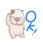 ゆるっとウォンバットちゃん（個別スタンプ：1）