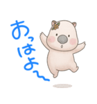 ゆるっとウォンバットちゃん（個別スタンプ：6）