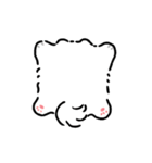 ぺたぺたポメトーン（白）（個別スタンプ：35）