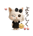 毎日ずっ〜と使える♡愛猫のご挨拶【3D】（個別スタンプ：10）