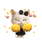 毎日ずっ〜と使える♡愛猫のご挨拶【3D】（個別スタンプ：30）