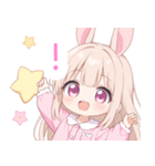 ナイトドリームのうさ耳の女の子スタンプ（個別スタンプ：25）