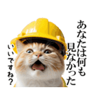 リアル猫★現場仕事（ストレス）（個別スタンプ：22）