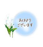 秋咲く花＊挨拶スタンプ（個別スタンプ：1）