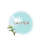 秋咲く花＊挨拶スタンプ（個別スタンプ：3）