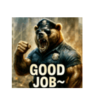 THE・くまちゃんPOLICE（個別スタンプ：25）