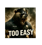 THE・くまちゃんPOLICE（個別スタンプ：34）