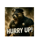 THE・くまちゃんPOLICE（個別スタンプ：35）