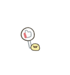 動くふちのひよこ（個別スタンプ：4）