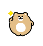 ぽっちゃりクマ 動くスタンプ（個別スタンプ：4）