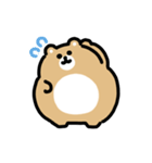 ぽっちゃりクマ 動くスタンプ（個別スタンプ：19）