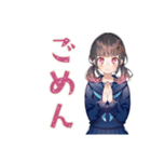勉強会★集合と持ち物確認★制服の女の子（個別スタンプ：9）