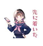 勉強会★集合と持ち物確認★制服の女の子（個別スタンプ：13）