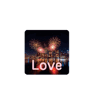 Fireworks and Sea 打ち上げ花火（個別スタンプ：3）