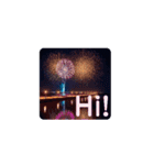 Fireworks and Sea 打ち上げ花火（個別スタンプ：6）