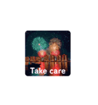 Fireworks and Sea 打ち上げ花火（個別スタンプ：8）