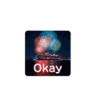 Fireworks and Sea 打ち上げ花火（個別スタンプ：9）