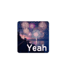 Fireworks and Sea 打ち上げ花火（個別スタンプ：10）