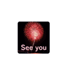 Fireworks and Sea 打ち上げ花火（個別スタンプ：12）