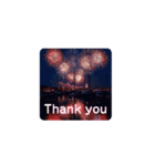 Fireworks and Sea 打ち上げ花火（個別スタンプ：14）